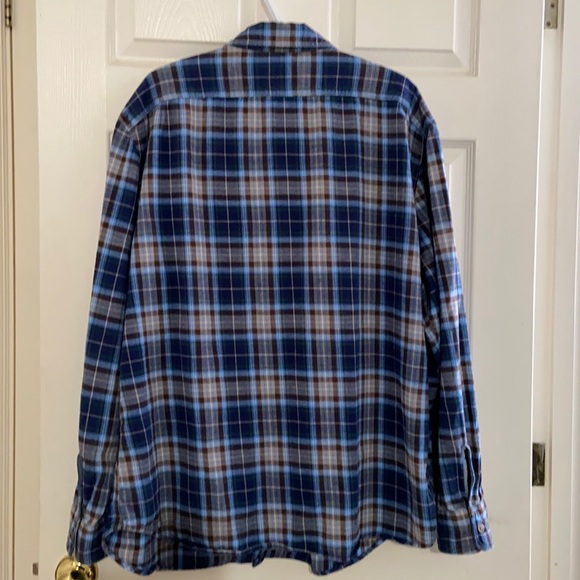 Men’s Gap Jeans Plaid Flannelette Button Down Shirt Double Pockets Size … - Picture 4 of 10